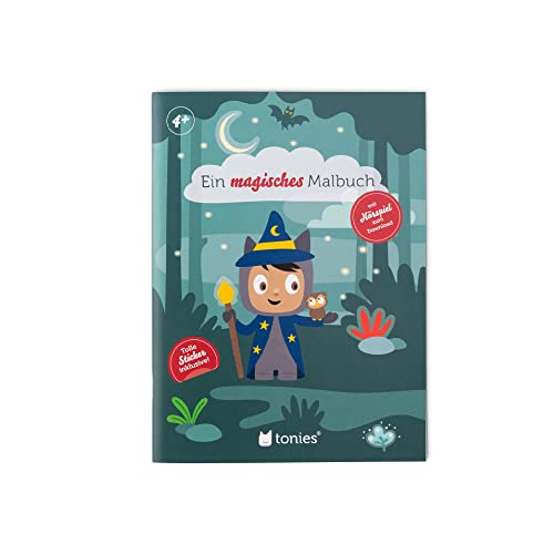 tonies Magisches Malbuch mit Stickern, Ausmalbuch – Freundschaftstag im Zauberwald inklusive Hörspiel Figur zum Download von tonies