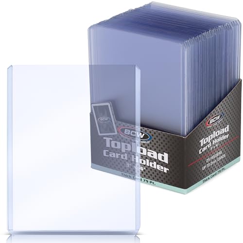 25 - BCW 3 x 4 x 2 mm - Thick Card Topload Holder 79 Point - Baseball & Other Sports Cards - Collecting Supplies 25 - BCW 3 x 4 x 2 mm - Thick Card Topload Holder 79 Point - Baseball & Other Sports Cards - Collecting Supplies von BCW