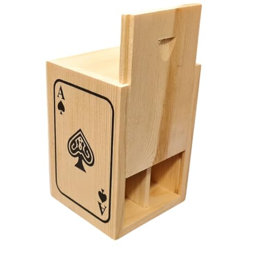 Spielkartenbox mit doppeltem Fach aus Holz, handgefertigt, Kartenhalter, ideal zum Ordnen von Kartendecks, Aufbewahrung von 2 Decks französischer neapolitanischer Karten im Maßstab 40 Burraco Poker Spielkartenbox mit doppeltem Fach aus Holz, handgefertigt, Kartenhalter, ideal zum Ordnen von Kartendecks, Aufbewahrung von 2 Decks französischer neapolitanischer Karten im Maßstab 40 Burraco Poker von topolenashop