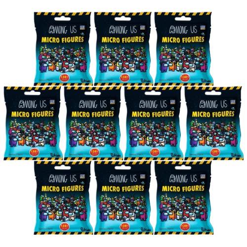 toptoys2u Among Us Micro Figures Serie 1 Blindbeutel, 10 Stück, mehrfarbig von Toptoys2u Bargain Bundles