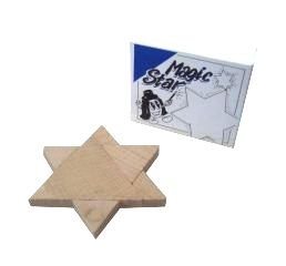 GICO Magic Star - Mini Holz Puzzle Knobelspiel Geduldspiel Klassiker Minipuzzle von GICO