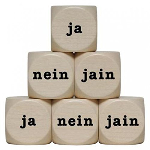 "ja-Nein-Jain" Holzwürfel 30 mm - 1 Stück "ja-Nein-Jain" Holzwürfel 30 mm - 1 Stück von toys-for-all