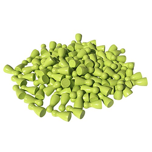 GICO 100 Stück Standard Halmakegel aus Holz 24 x 12 mm -freie Farbauswahl- (Lemon) von GICO