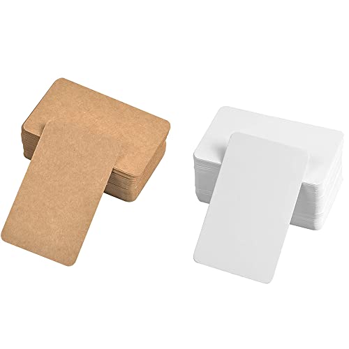 200 Stück Kraftpapier Karten - Blanko Spielkarten, Geschenkanhänger, Karten Zum Merken Von Wörtern Und Zahlen, Kleine Grußkarten, Notizkarten - Geeignet Für Schule Und Büro 200 Stück Kraftpapier Karten - Blanko Spielkarten, Geschenkanhänger, Karten Zum Merken Von Wörtern Und Zahlen, Kleine Grußkarten, Notizkarten - Geeignet Für Schule Und Büro von trabag