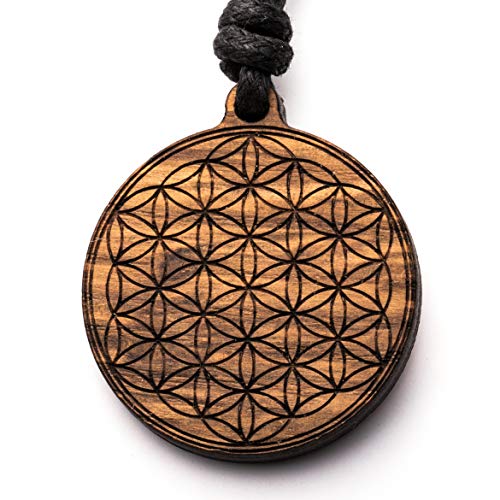 treeforce Blume des Lebens Holzkette, Halskette, Schlüsselanhänger oder Auto- Anhänger 3 in 1 DIY Schmuck, Handmade, nachhaltig und vegan aus Holz treeforce Blume des Lebens Holzkette, Halskette, Schlüsselanhänger oder Auto- Anhänger 3 in 1 DIY Schmuck, Handmade, nachhaltig und vegan aus Holz von treeforce
