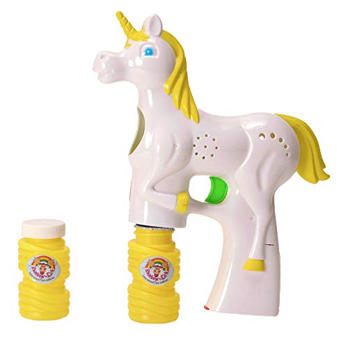 Einhorn Seifenblasenpistole mit Licht in weiß - Seifenblasen Pistole Einhorn Seifenblasenpistole mit Licht in weiß - Seifenblasen Pistole von trendaffe
