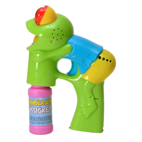 Frosch Seifenblasenpistole mit Licht, Sound und blauem Shirt - Froggy Seifenblasen Pistole Frosch Seifenblasenpistole mit Licht, Sound und blauem Shirt - Froggy Seifenblasen Pistole von trendaffe