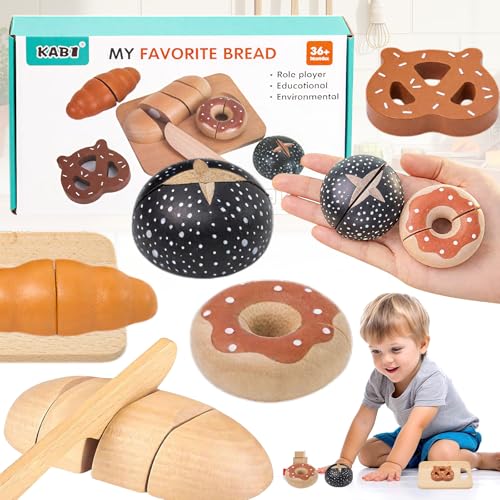 Truee Kinderküche Spielküche Zubehör Aus Holz, Küchenspielzeug Schneiden Brot Kinder, Spielküche Zubehör Frühstück Set, Spielküche Zubehör, Holzspielzeug Für Kinder, Kinderspiele Geschenke Truee Kinderküche Spielküche Zubehör Aus Holz, Küchenspielzeug Schneiden Brot Kinder, Spielküche Zubehör Frühstück Set, Spielküche Zubehör, Holzspielzeug Für Kinder, Kinderspiele Geschenke von truee