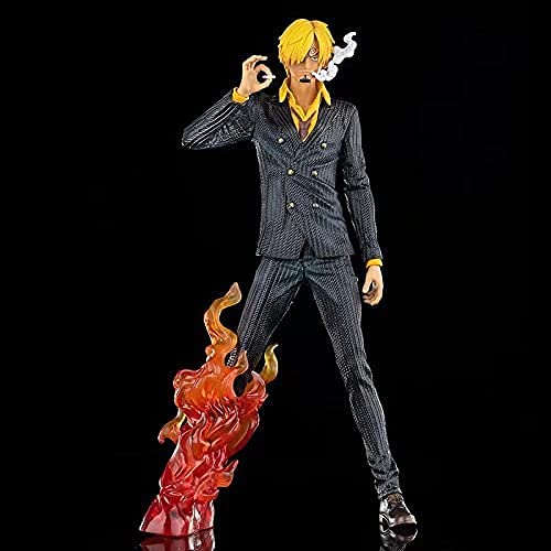 Anime One Piece Sanji Figure Spielzeug Anime PVC Collection Modell Teufel Beine Figuren für Büro Dekoration Haus Ornamente 30 cm von tshy