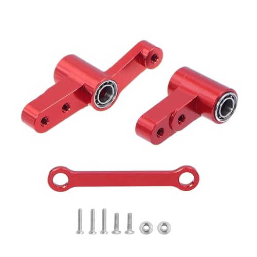 tuwiwol 3 stücke Lenkung Servo Saver Komplett Für 14210 14209 1/14 Aluminium Legierung On Road Fahrzeuge RC Auto Zubehör ersatz Teile, Rot tuwiwol 3 stücke Lenkung Servo Saver Komplett Für 14210 14209 1/14 Aluminium Legierung On Road Fahrzeuge RC Auto Zubehör ersatz Teile, Rot von tuwiwol