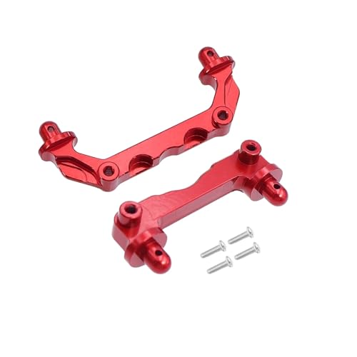 tuwiwol RC Auto Zubehör 2x Shell Halterung für 1/14 MJX 14210, 14209 Aluminiumlegierung Fahrzeuge, Rot von tuwiwol