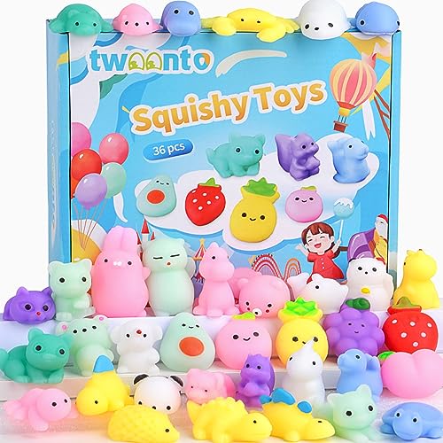 twoonto Mini Squishy Pack, Mochi Squishy Spielzeuge 36 Pcs, Moji Zappelspielzeug Kawaii Squishies Partytütenfüller, Stressabbau Spielzeug für Kinder Erwachsene Weihnachts Geburtstagsgeschenk twoonto Mini Squishy Pack, Mochi Squishy Spielzeuge 36 Pcs, Moji Zappelspielzeug Kawaii Squishies Partytütenfüller, Stressabbau Spielzeug für Kinder Erwachsene Weihnachts Geburtstagsgeschenk von twoonto