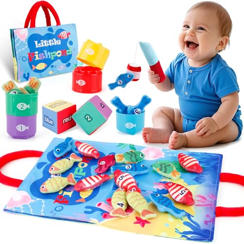 twoonto Montessori Spielzeug ab 1 Jahr, Montessori Angelspiel, Motorikspielzeug 24 Teiliges Stoff Sensorisches Spielzeug für Babys, Stapelspielzeug Farbsortierung für Geburtstag Ostergeschenk twoonto Montessori Spielzeug ab 1 Jahr, Montessori Angelspiel, Motorikspielzeug 24 Teiliges Stoff Sensorisches Spielzeug für Babys, Stapelspielzeug Farbsortierung für Geburtstag Ostergeschenk von twoonto