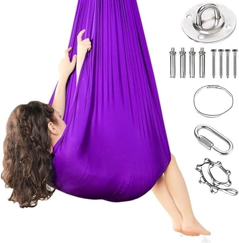 Sensorische Körpersocke Ganzkörperpackung Autistik Sensorische Spielzeuge Sensorische Training Sack Das Gleichgewicht Zu Verbessern Und Die Stressempfindlichkeit Zu Reduziere(Purple,150x280CM/59x110in von tylxayoxa