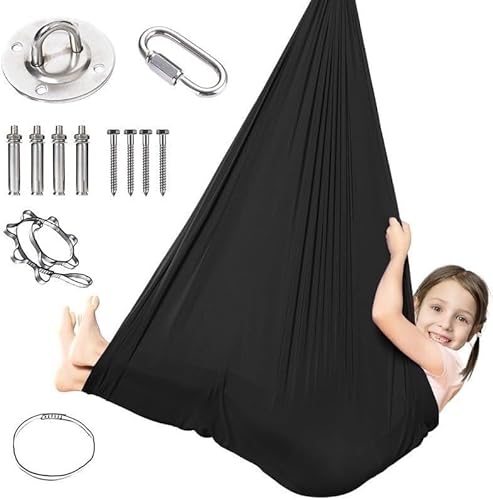 Sensory Sox, Dehnbare Körpersocken Ganzkörper-Wrap Dehnbare Sensorische Körpersocken Kinderspielzeug Spiel Autistische Angststätte Beruhigende Therapie Für Jungen/Mädchen Mit Autismus(Black,150x280CM/ Sensory Sox, Dehnbare Körpersocken Ganzkörper-Wrap Dehnbare Sensorische Körpersocken Kinderspielzeug Spiel Autistische Angststätte Beruhigende Therapie Für Jungen/Mädchen Mit Autismus(Black,150x280CM/ von tylxayoxa