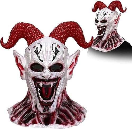 tylxayoxa Teufel Halloween Kopfbedeckung Einteilig Rotes Horn(C) von tylxayoxa