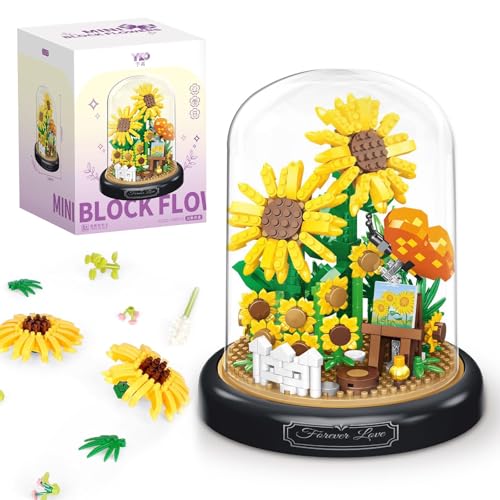 tyokas Blumen Bausteine Set Sonnenblumen Bausteine Set 558 Teile mit Schutzhülle Klemmbausteine Blumenstrauß Künstliche Sonnenblumen Blumenstrauß Bausteine Geeignet zur Dekoration von Räumen,Büros tyokas Blumen Bausteine Set Sonnenblumen Bausteine Set 558 Teile mit Schutzhülle Klemmbausteine Blumenstrauß Künstliche Sonnenblumen Blumenstrauß Bausteine Geeignet zur Dekoration von Räumen,Büros von tyokas