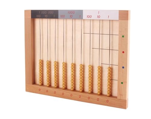 tysdyzgs Montessori Arithmetikständer, Mathe-Lehrmittel Abakus Hand-Auge-Koordinationsgeschenk für Kinder von tysdyzgs