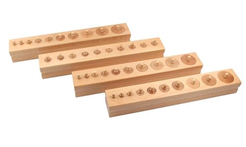 tysdyzgs Montessori Komplettset aus Steckdosenzylindern, Formerkennung, sensorischen Lehrmitteln und Lernspielzeug von tysdyzgs