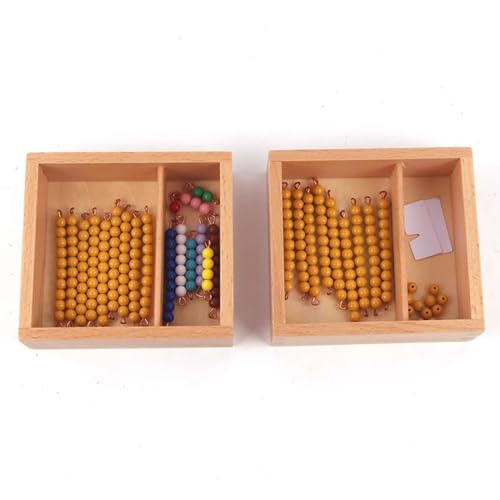 tysdyzgs Montessori Perlen, Kinderfrüherziehung und Intelligenz Spielzeug Mathematik Unterricht AIDS Geschenke,Beading von tysdyzgs