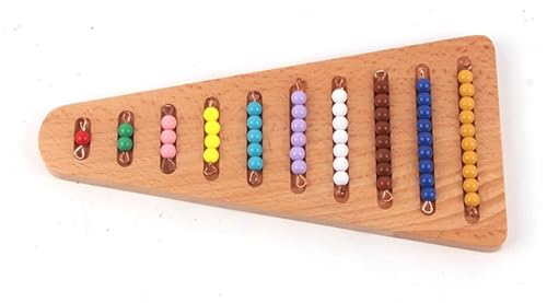 tysdyzgs Montessori Perlen Step Boards, Bunte perlenbesetzte Farberkennung für Kinder für die Eltern-Kind-Interaktion von tysdyzgs