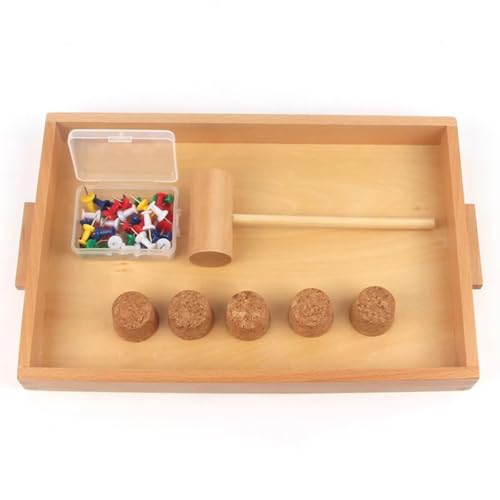 tysdyzgs Montessori Pounding Box, Farberkennung, Hand-Auge-Koordination, Eltern-Kind-Interaktion, Geschenk von tysdyzgs
