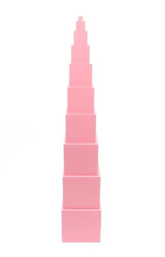tysdyzgs Montessori Rosa Turm, sensorische Lehre AIDS Früherziehung Puzzle Spielzeug Schlafzimmer Wohnzimmer,Tower tysdyzgs Montessori Rosa Turm, sensorische Lehre AIDS Früherziehung Puzzle Spielzeug Schlafzimmer Wohnzimmer,Tower von tysdyzgs