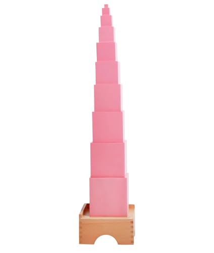 tysdyzgs Montessori Rosa Turm, sensorische Lehre AIDS Früherziehung Puzzle Spielzeug Schlafzimmer Wohnzimmer,with a Base tysdyzgs Montessori Rosa Turm, sensorische Lehre AIDS Früherziehung Puzzle Spielzeug Schlafzimmer Wohnzimmer,with a Base von tysdyzgs