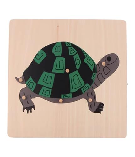tysdyzgs Montessori Schildkröten-Paneele, Früherziehung Holzpuzzle Lehre AIDS und Lernspielzeug von tysdyzgs