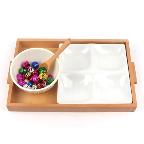 tysdyzgs Montessori Scooping Colorful Little Bells Game, EIN tägliches Lehrmittel für die Farberkennung von Kindern tysdyzgs Montessori Scooping Colorful Little Bells Game, EIN tägliches Lehrmittel für die Farberkennung von Kindern von tysdyzgs
