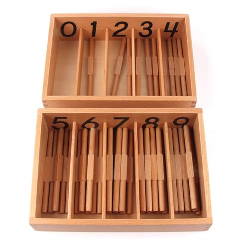 tysdyzgs Montessori Spindle Box, Mathematik-Lehrmittel für Kinder, digitaler Unterricht und Lernspielzeug tysdyzgs Montessori Spindle Box, Mathematik-Lehrmittel für Kinder, digitaler Unterricht und Lernspielzeug von tysdyzgs
