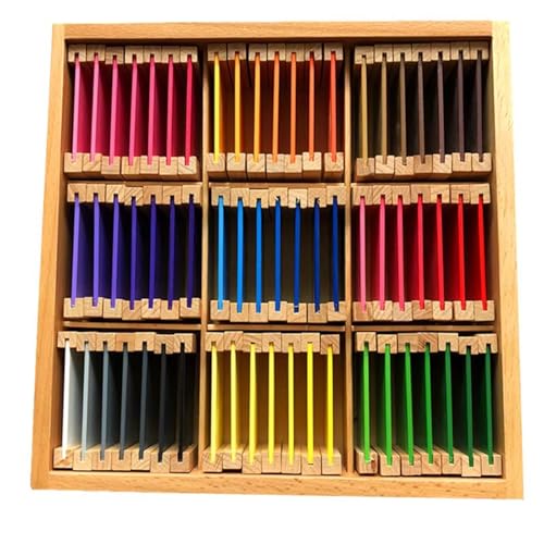 tysdyzgs Montessori mittelgroße farbige Holzbretter, farblich abgestimmte Geschenke für die sensorische Wahrnehmung Lehrmittel,Large von tysdyzgs
