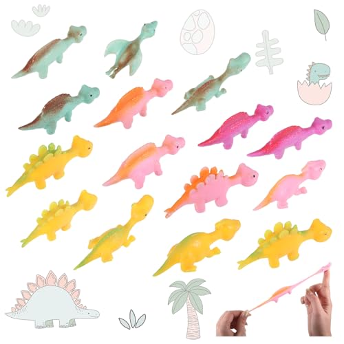 15 Stück Schleuder Dinosaurier Spielzeug, Schleuder Dinosaurier Finger Spielzeug, Slingshot Dinosaur Finger Toys, Lustige Fliegende Dinosaurier Schleuder Spielzeug für Kinder, Zufällige Farbe von uinnossvc