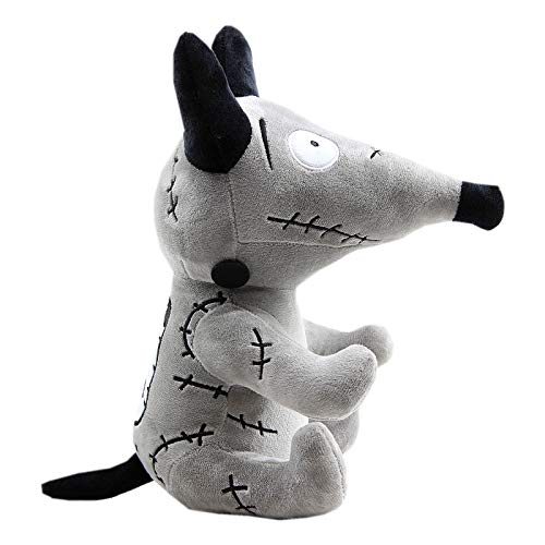 uiuoutoy Frankenweenie Plüsch-Spielzeug, glitzernder Hund, 27, 9 cm, für Kinder, Grau von uiuoutoy