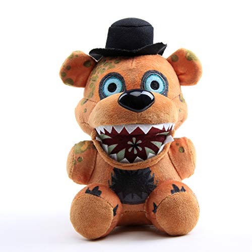 uiuoutoy Fünf Nächte bei Freddys Plüsch Spielzeug Ennard Zirkusbaby Plüschtier FNAF Nightmare Freddy Bär Kuscheltier Geschenk 18-30cm (Brown Bear (The Twisted Ones) 8") von uiuoutoy