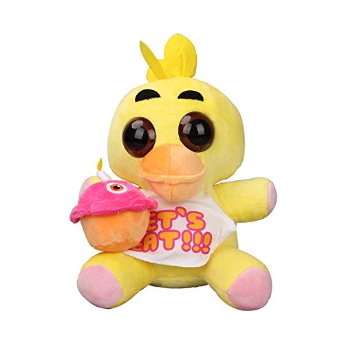 uiuoutoy Fünf Nächte bei Freddys Plüsch Spielzeug Ennard Zirkusbaby Plüschtier FNAF Nightmare Freddy Bär Kuscheltier Geschenk 18-30cm (Chica 10") von uiuoutoy