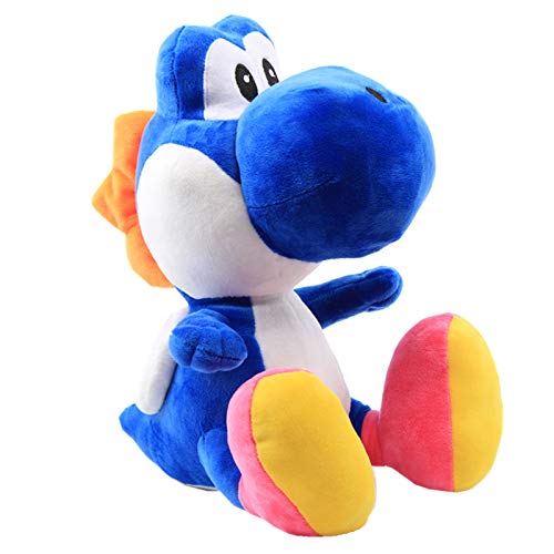 uiuoutoy Yoshi Plüschtier Super Mario Bros Kuscheltier Plüsch Spielzeug Stofftier 30cm Blau von uiuoutoy
