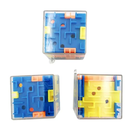 3 x Labyrinth-Puzzle, interaktives Labyrinth-Spielzeug, Labyrinth-Spielzeug für Kleinkinder, Fidget und Puzzle, Labyrinth-Puzzle, ideal für Cads, Lernspielzeug von ulapithi