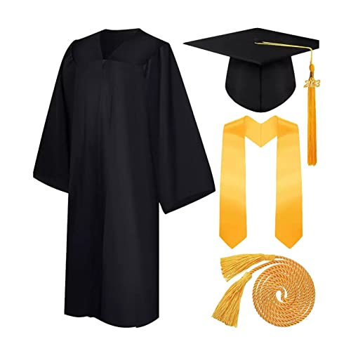 ulapithi Abschlussrobe - 2023 Talar mit Abschluss Hut, 4pcs Graduation Robe Set, Erwachsene, Unisex, Kostüm, Abschlussrobe, 1656470031 von ulapithi