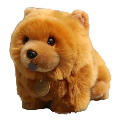 Chow Chow Plüschtier, Simulation Chow Chow Chow Plüschtier - Realistischer Chow Chow Chow Plüschhund, 25 cm, niedlich, weich und bequem für Männer, Frauen, Anniv von ulapithi