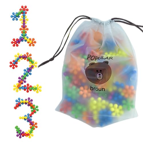 Clip Connect Spielzeug – Set mit 100 soliden ineinandergreifenden Bausteinen, Clip Connect Building Blocks Create Puzzle Kids Building Toys für 3 Jahre alte Kinder + und Mädchen von ulapithi