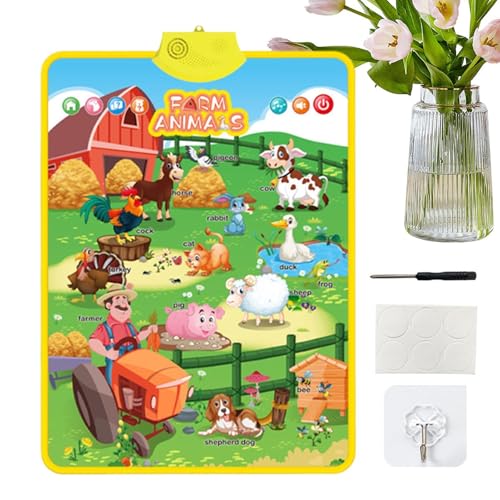 Elektronisches Alphabet-Wandbild, Lerntafel, elektronisches interaktives Poster, Lernposter für Kleinkinder von 3, 4, 5 Jahren und Elektronisches Alphabet-Wandbild, Lerntafel, elektronisches interaktives Poster, Lernposter für Kleinkinder von 3, 4, 5 Jahren und von ulapithi