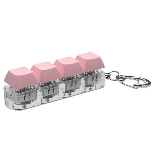 Fidget Keyboard, mechanischer Tastatur-Fidget- mit Soundlicht, sensorisches Spielzeug, Fidget mit 4 Tasten, Anti-Stress-Spielzeug für Kinder und Erwachsene, 1/10 von ulapithi
