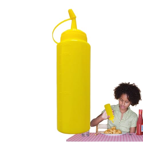 Gefälschte Flaschen mit Ketchup und Senf, gefälschte Senf- und Ketchup-Flaschen, kreative Füllflaschen für gefälschte Ketchups, Rot und Senf von ulapithi
