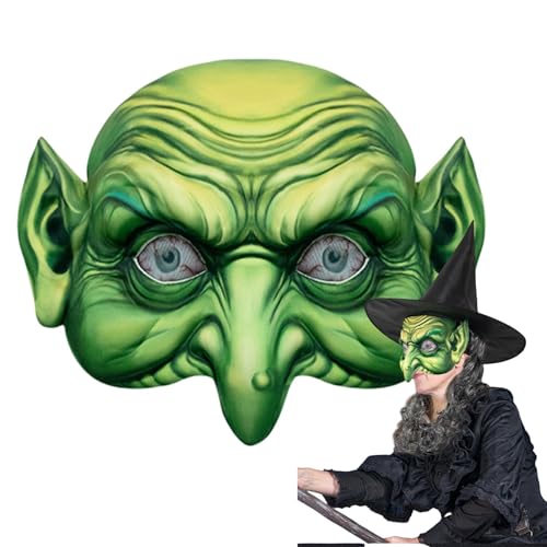 Halloween-Hexenhut Set, Hexenhut Kostüm für Damen | Hexen-Cosplay-Gesichtsmaskerade, Hexen-Gesichtsbedeckung für Rollenspiele, Zubehör von ulapithi