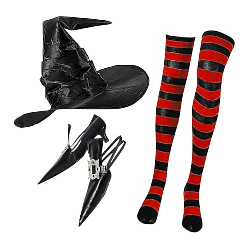 Halloween Hexenkostüm-Schuhüberzüge, Hexenkostüm für Damen | Halloween Verkleiden Cosplay Set | Spitzer Hexenschuh Dekoration, Socken Halloween Hexenkostüm-Schuhüberzüge, Hexenkostüm für Damen | Halloween Verkleiden Cosplay Set | Spitzer Hexenschuh Dekoration, Socken von ulapithi