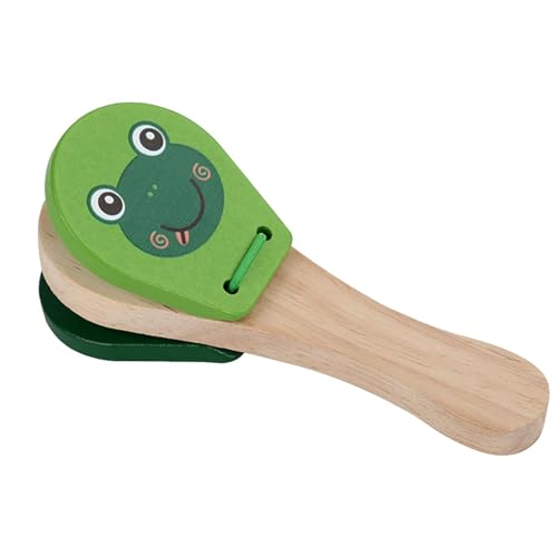 Handkastagnetten, Kastagnetten für – Musikinstrument, Rhythmus, Tiermodell, niedliches Kastagnettenspielzeug, Handklappe aus für die Erziehung von ulapithi