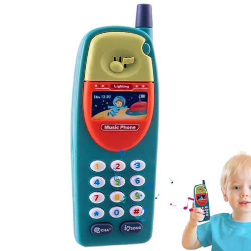 Handy-Spielzeug, Telefonspielzeug für beruhigende Geräusche und Licht, Musik-Player für Telefon | Lustiges Handy für die frühe Bildung, für und Mädchen Handy-Spielzeug, Telefonspielzeug für beruhigende Geräusche und Licht, Musik-Player für Telefon | Lustiges Handy für die frühe Bildung, für und Mädchen von ulapithi