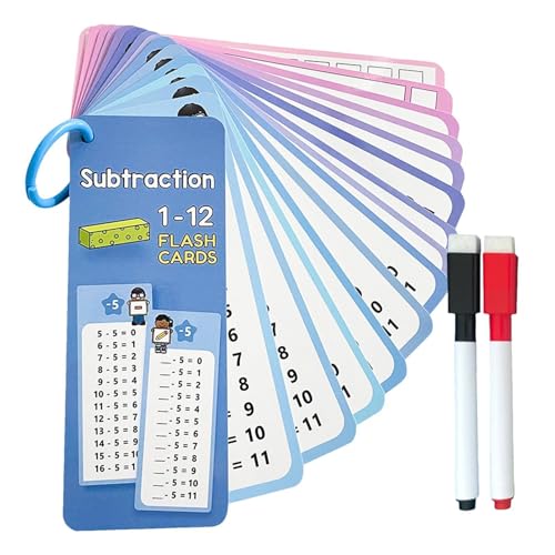 Multiplikationsspielkarten, Multiplikations-Flashkarten, 15 x Flash-Karten zum Studium | Lernkarten mathematischer Gleichungen mit trocken abwischbaren Stiften für die Entwicklung Multiplikationsspielkarten, Multiplikations-Flashkarten, 15 x Flash-Karten zum Studium | Lernkarten mathematischer Gleichungen mit trocken abwischbaren Stiften für die Entwicklung von ulapithi
