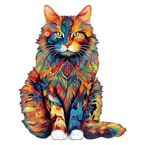 Puzzle aus Katzenholz, Tierpuzzle, kreatives Holzpuzzle, Handkatze, Puzzle in Tierform, einzigartiges Puzzle, für Familienspiel und Innendekoration, für Erwachsene und Kinder Puzzle aus Katzenholz, Tierpuzzle, kreatives Holzpuzzle, Handkatze, Puzzle in Tierform, einzigartiges Puzzle, für Familienspiel und Innendekoration, für Erwachsene und Kinder von ulapithi